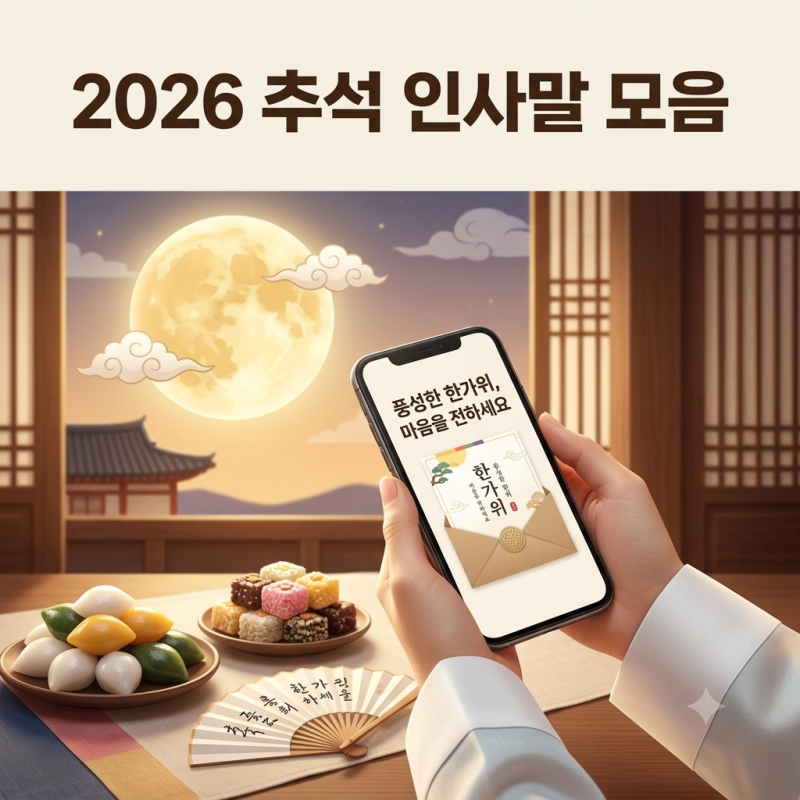 2026 추석 인사말 모음: 대상별(부모님·상사·거래처·친구) 센스 있는 문구
