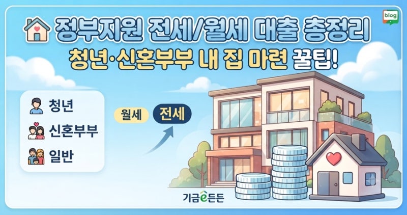전세대출부터 월세대출까지! 2026년 정부 지원 주거 정책 총정리 (청년·신혼부부 주목)