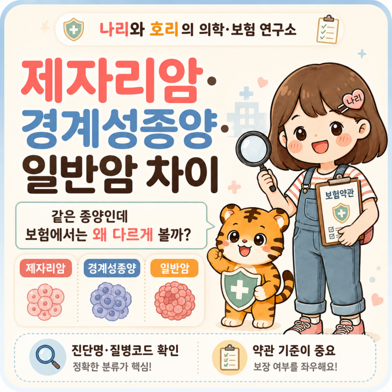 유사암과 소액암 차이｜갑상선암·제자리암은 일반암과 보험금이 얼마나 다를까?