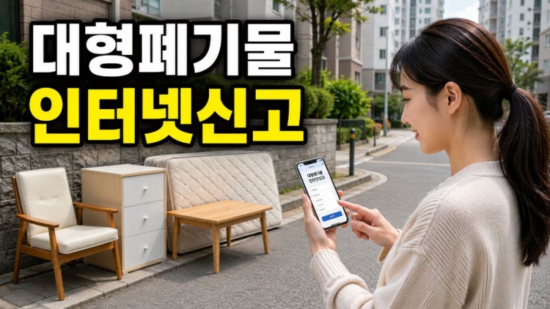 천안 동남구 대형폐기물 인터넷신고 방법｜스티커 수수료·배출일·폐가전 무상수거