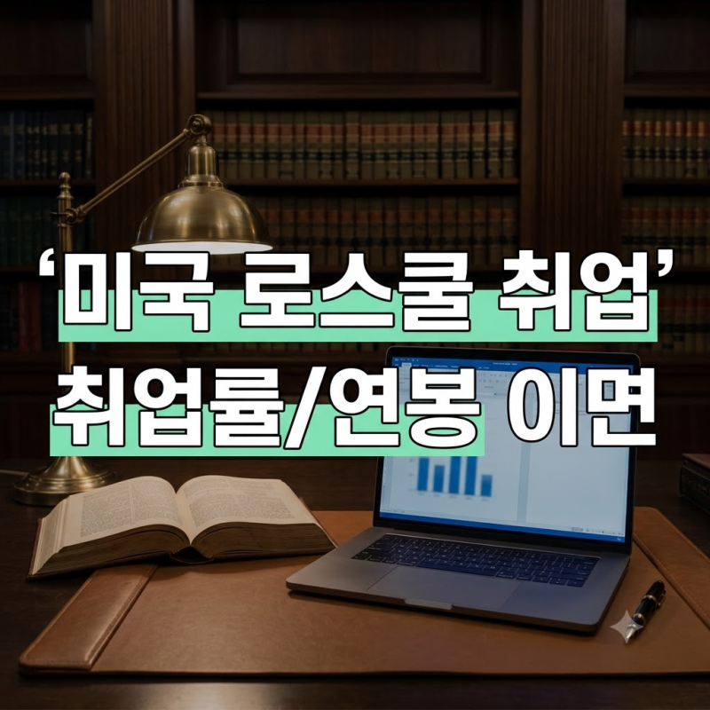 2026 미국 로스쿨 취업 전망 (취업률·변호사 연봉·빅로펌 현실 총정리)