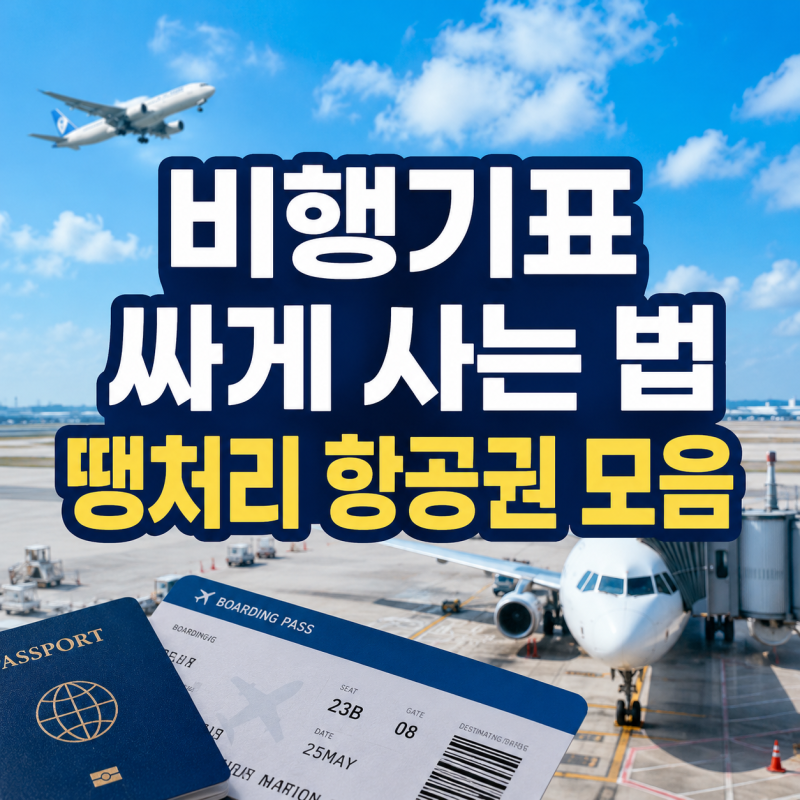 땡처리항공권 싸게 찾는 법, 추천 사이트와 장단점 총정리