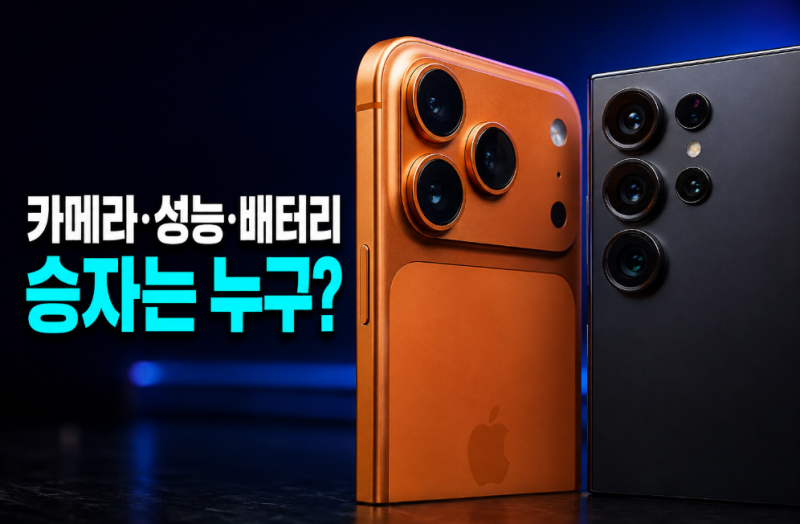아이폰 vs 갤럭시 최신폰 비교, 아이폰17 프로 맥스·갤럭시 S26 울트라 스펙 총정리