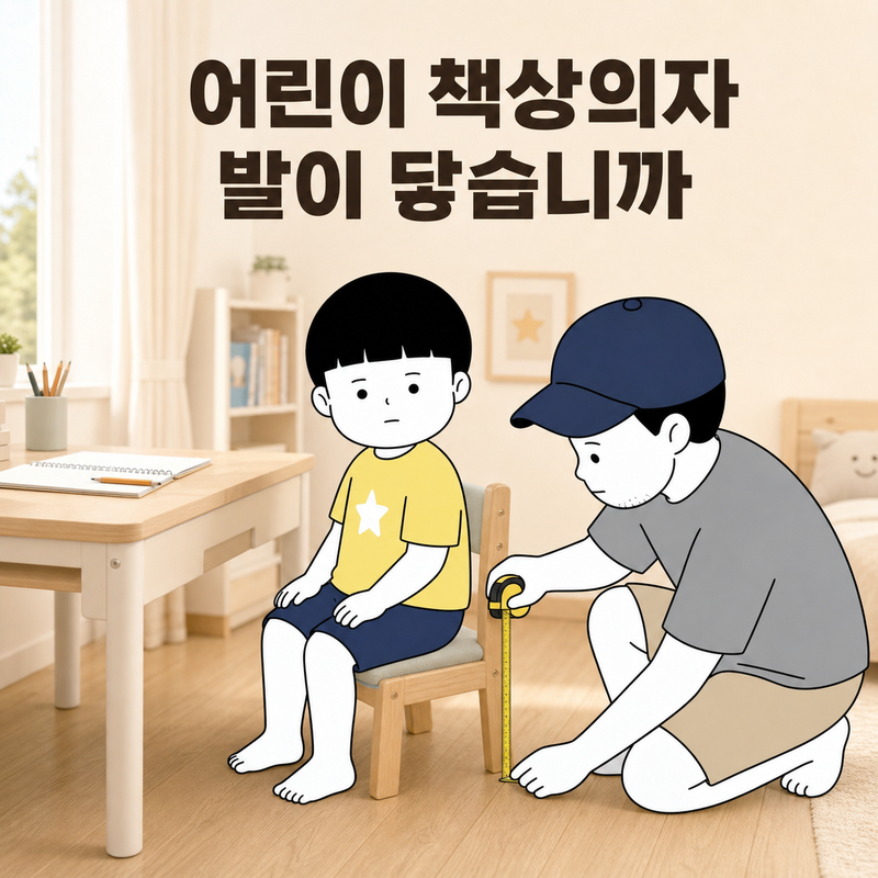 어린이 책상의자, 좌판 높이부터 재고 고르세요