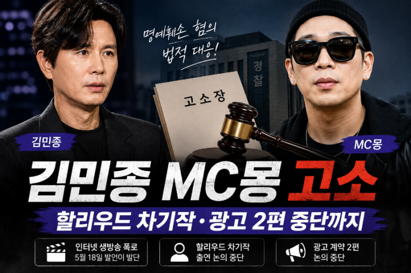 김민종 MC몽 고소 총정리, 불법도박 의혹부터 할리우드 차기작·광고 2편 중단까지