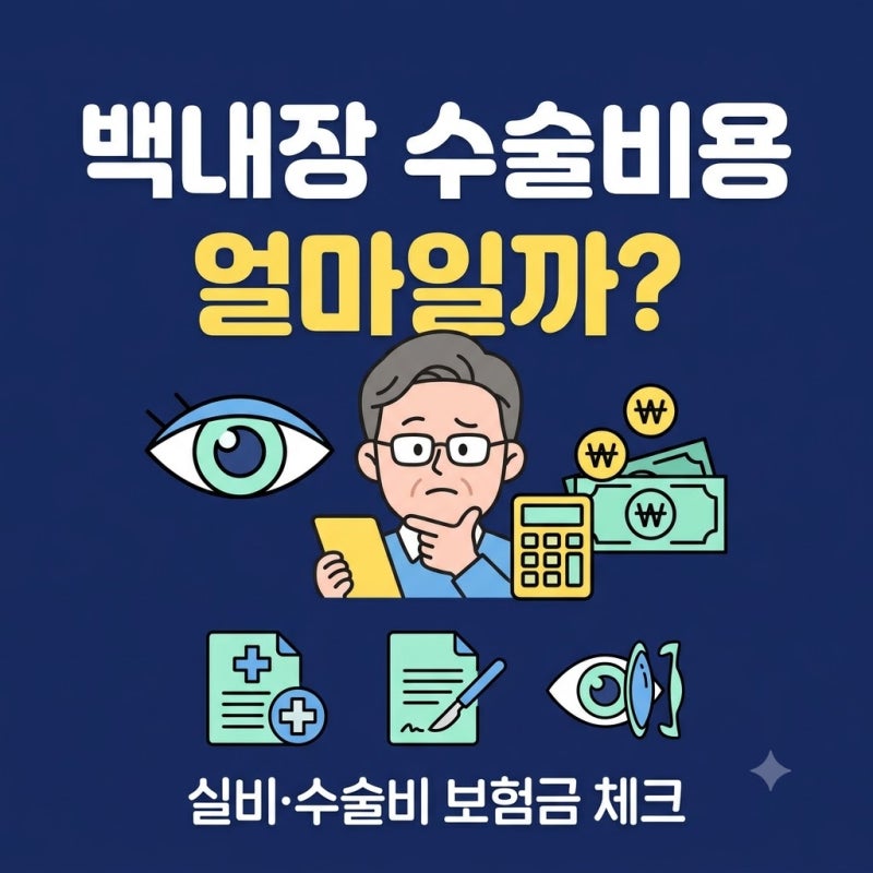 백내장 수술비용 얼마일까? 실비보험·수술비 보험금 지급 기준 정리