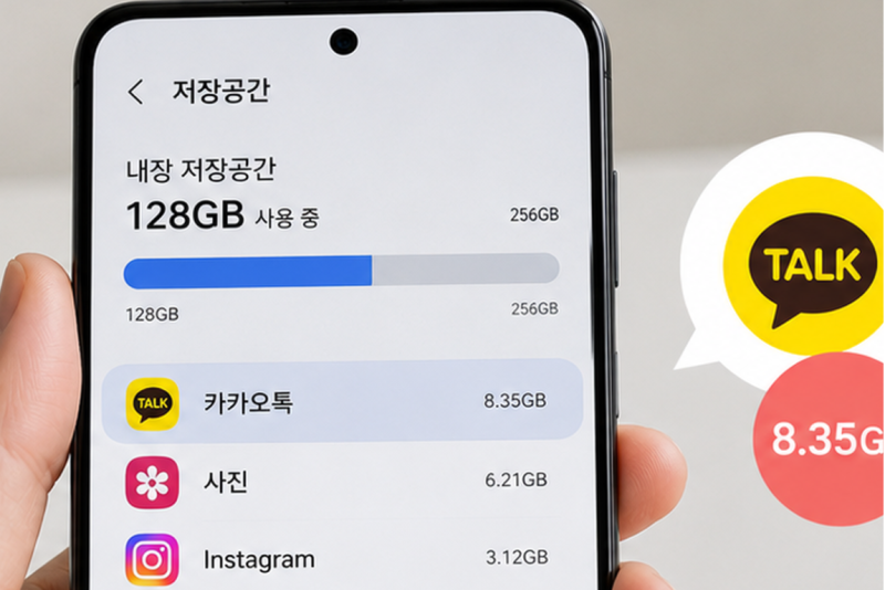 카카오톡 용량 줄이기｜대화 안 지우고 저장공간 확보하는 방법