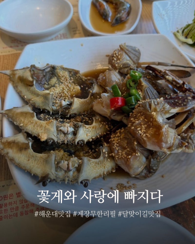 해운대 달맞이길 맛집 꽃게와사랑에빠지다, 꽃게 좋아한다면 여기!