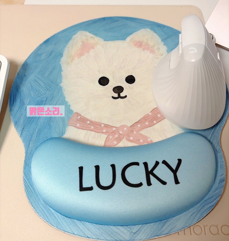 데스크테리어 완성템! 귀엽고 편한 Little love 마우스패드 사용기