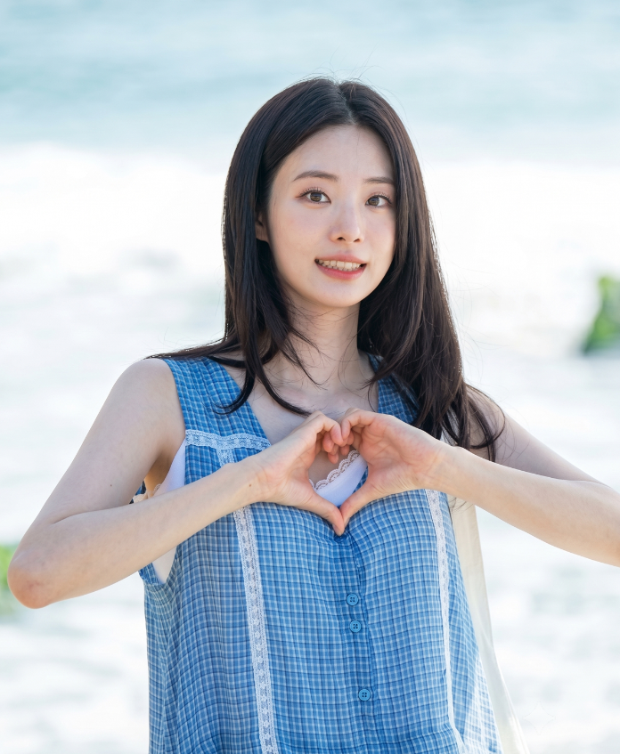 신시아, 커뮤니티 뒤집어 놓은 파란 원피스…직접 공개한 현장 알고보니!