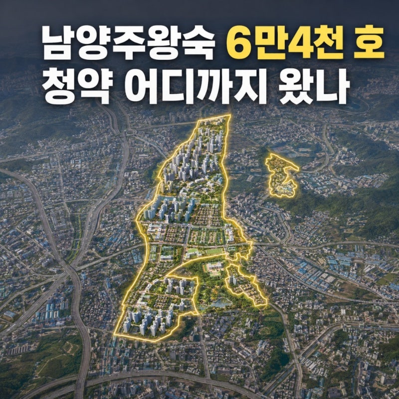 3기신도시 남양주왕숙 공공주택지구 6만4천 호, 청약은 어디까지 왔나? 본청약과 GTX-B 일정