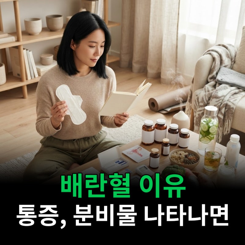 배란혈 이유 통증이랑 분비물까지 생리도 아닌데 비쳐서
