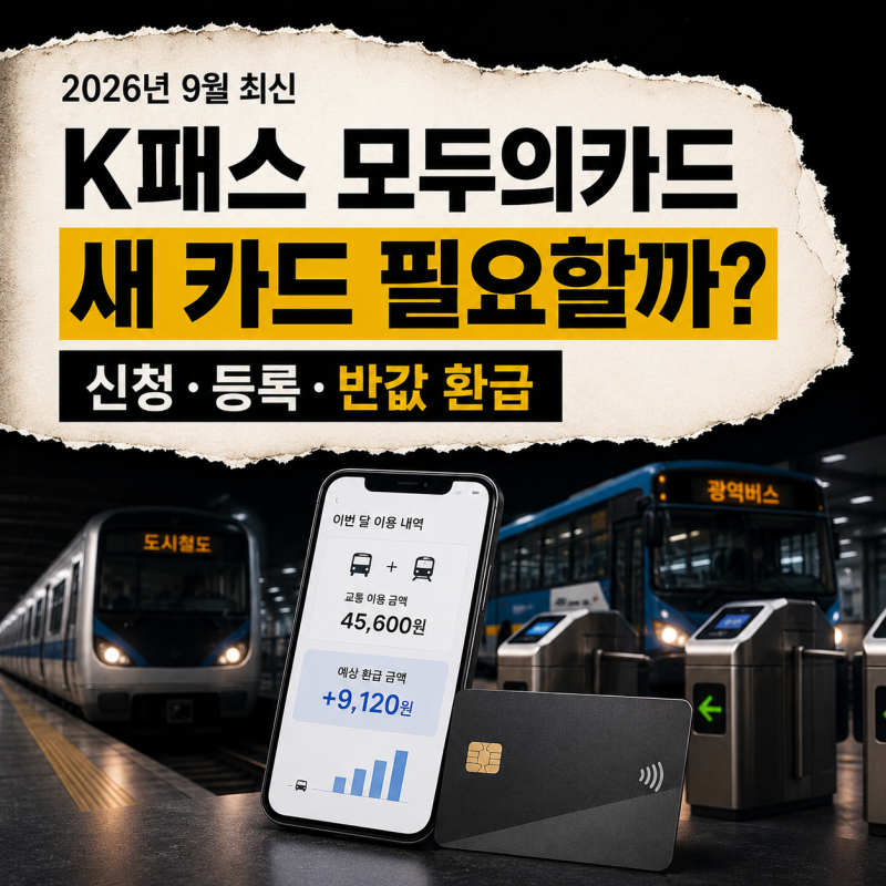 K패스 모두의카드 신청·등록 방법, 기존 K패스 전환 필요할까?