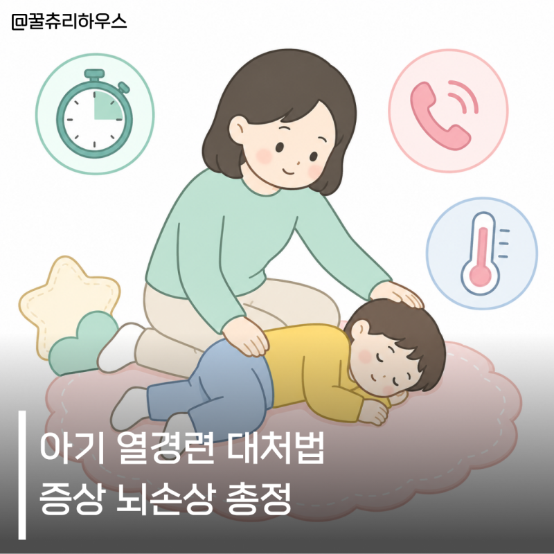 아기 열경련 대처법 증상 뇌손상 총정리