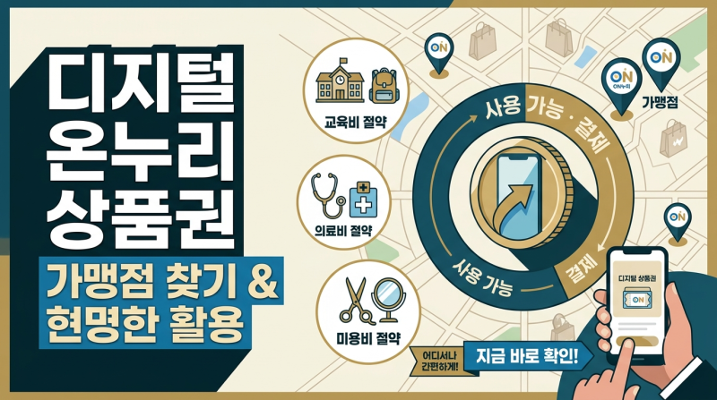 디지털 온누리상품권 가맹점 찾기, 우리 동네 '이곳'도 된다고? 동네 학원 약국 사용처 조회 ....