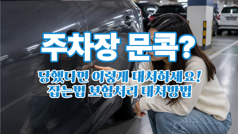 주차장 문콕 당했다면? 잡는 법부터 보험처리 대처 방법까지