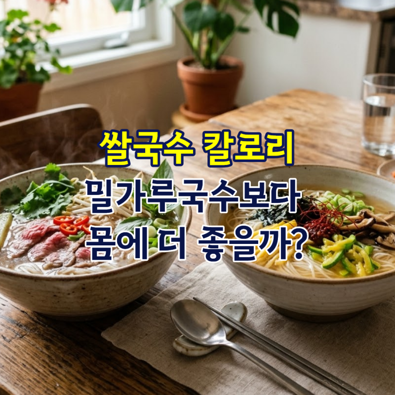 쌀국수 칼로리 밀가루국수보다 몸에 더 좋을까