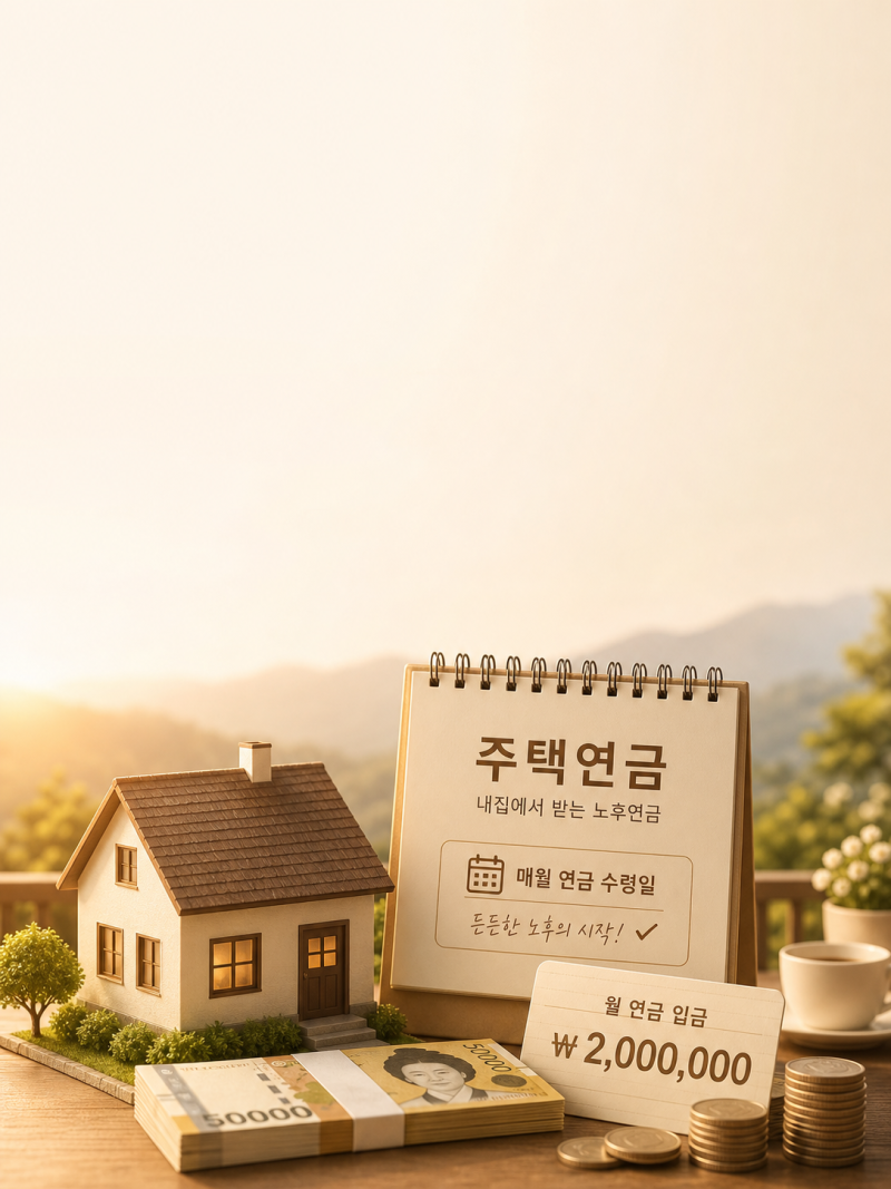 주택연금 총정리, 내 집으로 노후 월급 받는 법 조건·수령액