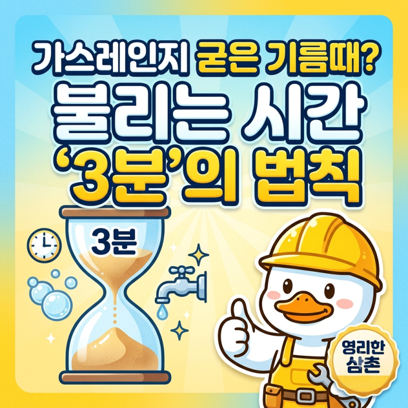 가스레인지 기름때 청소, 굳어버린 베란다/주방 묵은때 10분 만에 불려서 제거하는 법