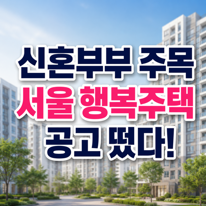 신혼부부 주목 서울 "행복주택 1,484가구 떴다!