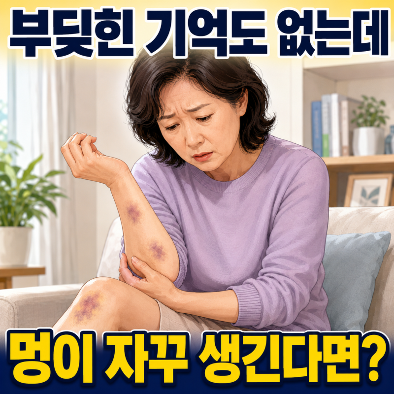 이유 없이 멍이 자주 생긴다면 확인해야 할 것, 멍이 자주 드는 이유는?