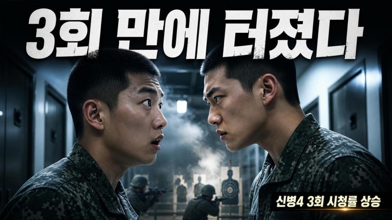 신병4 3회 시청률 3.4% 상승, 박민석 김현욱 악연이 만든 반전 흐름