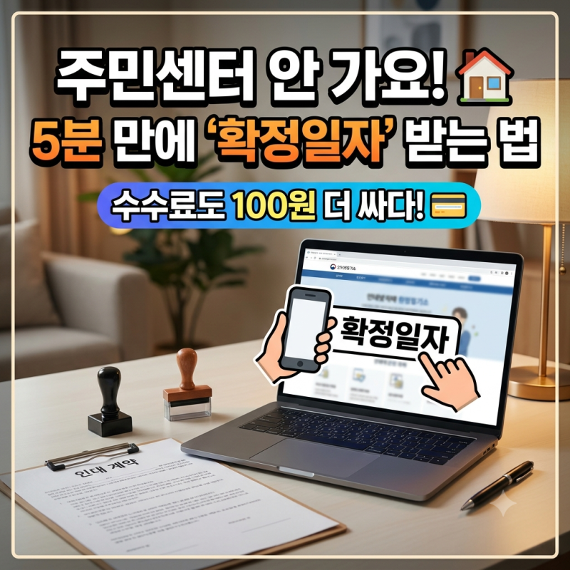 확정일자 인터넷 신청 대법원 인터넷등기소 발급 방법 및 수수료