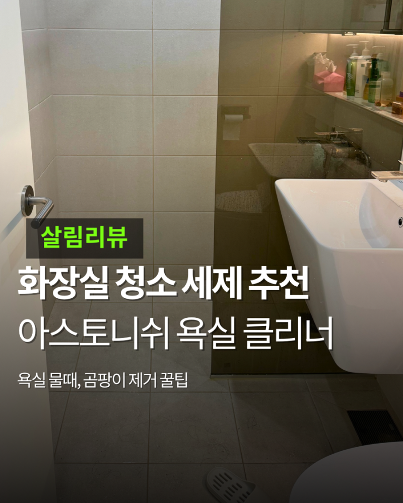 욕실 곰팡이제거제, 욕실 세제 추천!_아스토니쉬 화장실 청소 후기