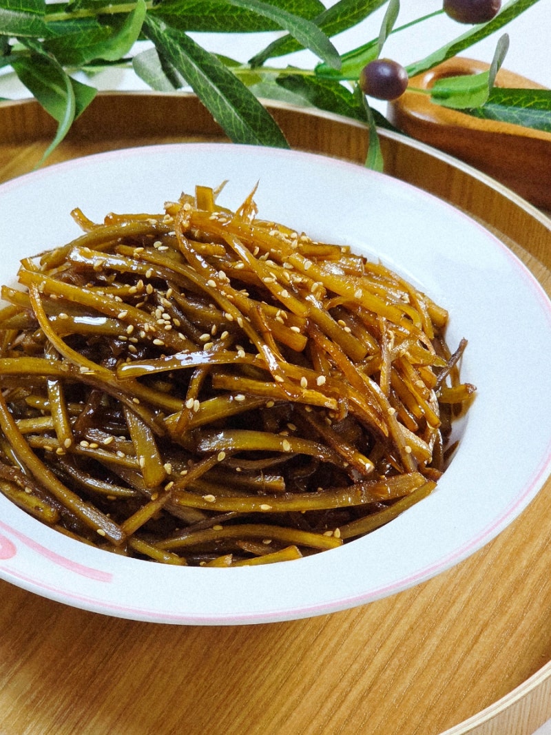 물 없이 조리는 선재스님 우엉조림 레시피, 간장·조청 단 2가지로 맛이 끝내줘요!