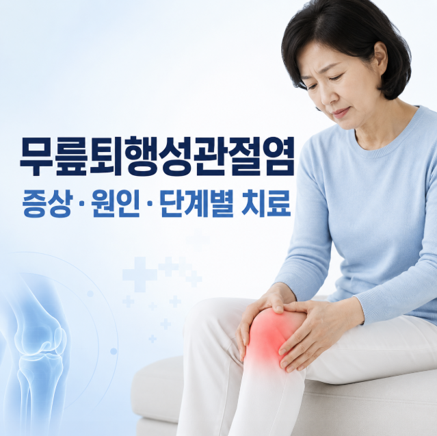 무릎퇴행성관절염 증상과 원인, 단계별 치료 방법은?