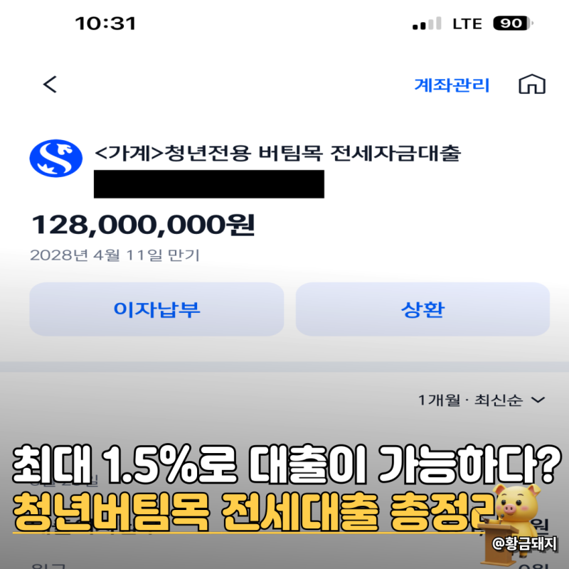 청년 버팀목 대출 전세자금 대출한도 최대 1.5% 금리로 대출이 가능하다
