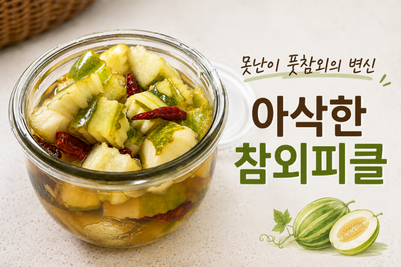 못난이 풋참외의 맛있는 변신, 아삭한 참외피클 만들기