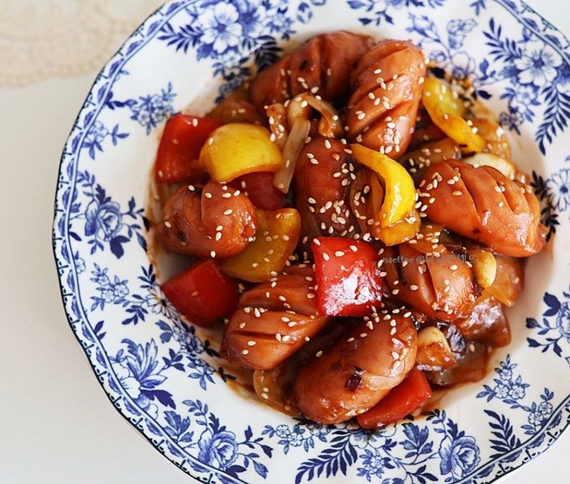 소세지야채볶음 레시피, 쏘야볶음 소스 이 비율이면 맛있어요