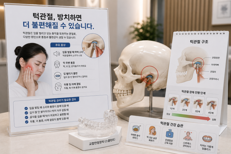광주치과 턱관절 치료, 입 벌릴 때 딱딱 소리 난다면? 비용보다 먼저 볼 증상