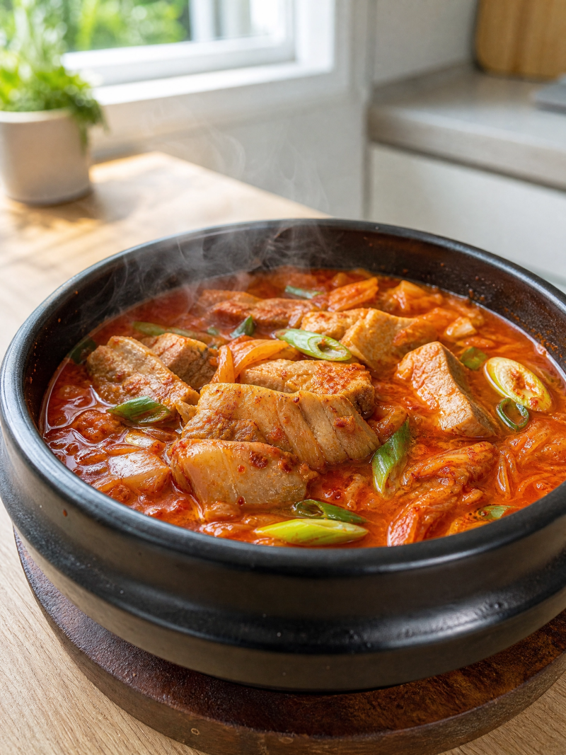 멸치 육수로 국물까지 시원한 돼지고기 김치찌개 레시피
