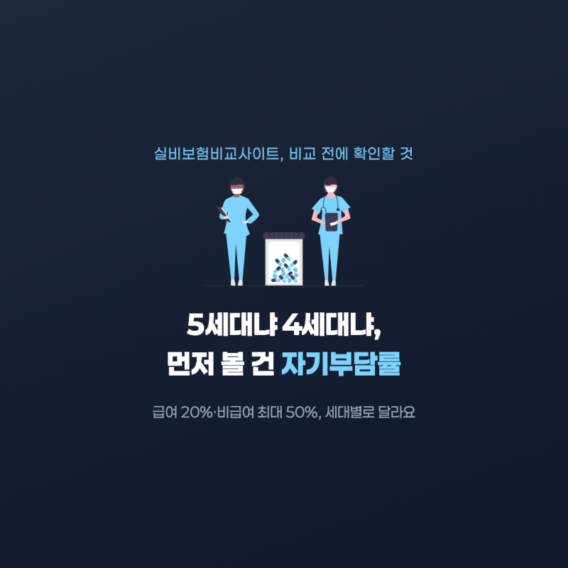 실비보험비교사이트 이용 전, 세대부터 확인해야 하는 이유예요