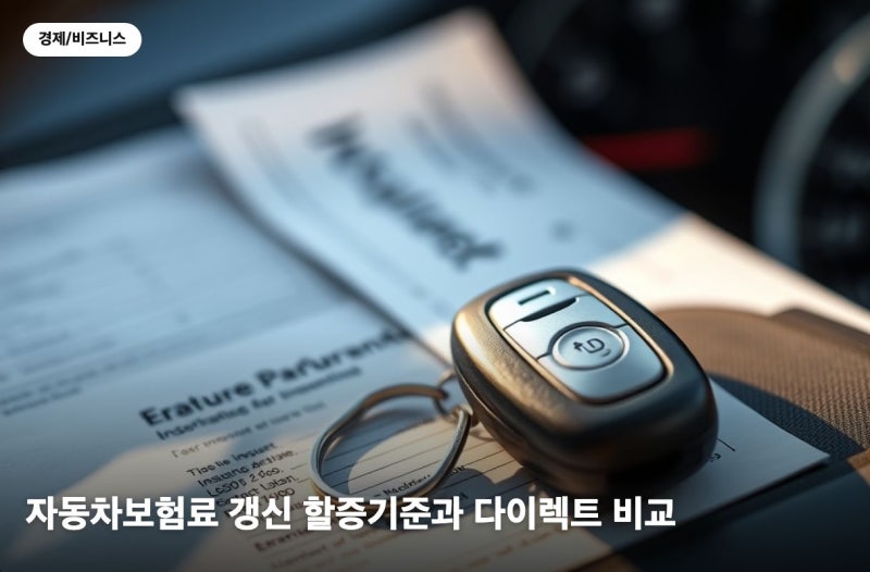 자동차보험 갱신 할증기준 정리, 다이렉트 비교로 3년 무사고 할인 지키는 법