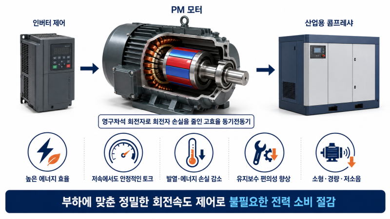 삼상유도전동기 차단기 계산법과 PM 모터의 장점