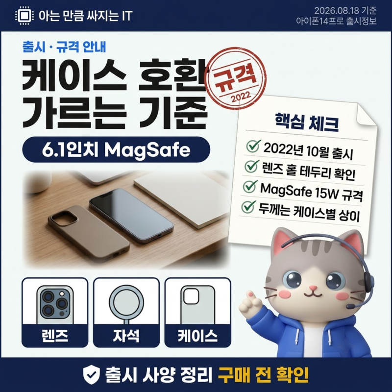 아이폰14프로케이스 선택 기준이 되는 출시 사양과 MagSafe 규격