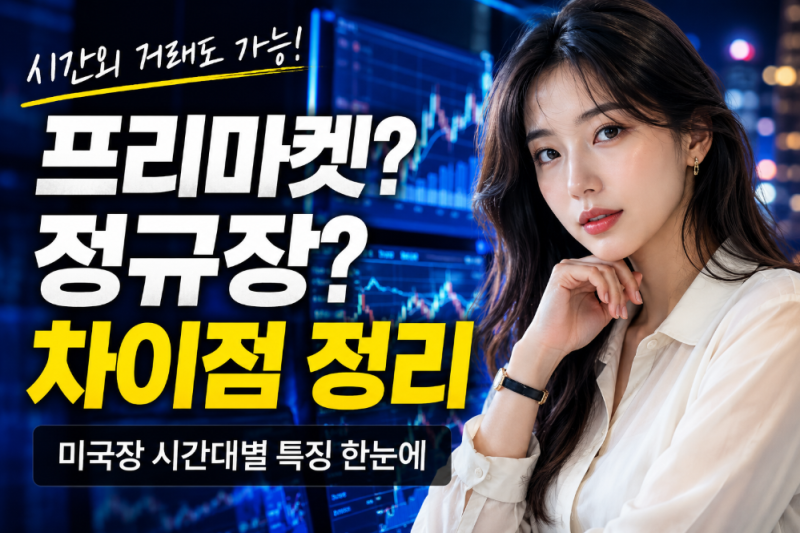 미국주식 거래시간 총정리｜데이마켓·프리마켓·정규장·애프터마켓 차이는?