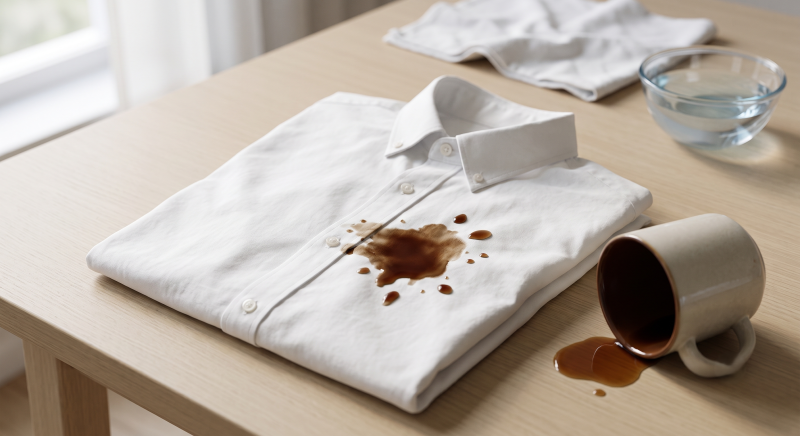 [생활 꿀팁] 패션 초보가 알아야 할 흰 옷 커피 자국 지우는 골든타임 ☕