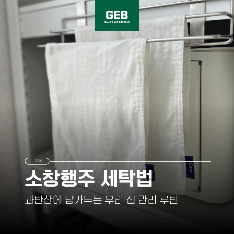 소창행주 세탁법 | 과탄산으로 얼룩·냄새 관리하는 루틴