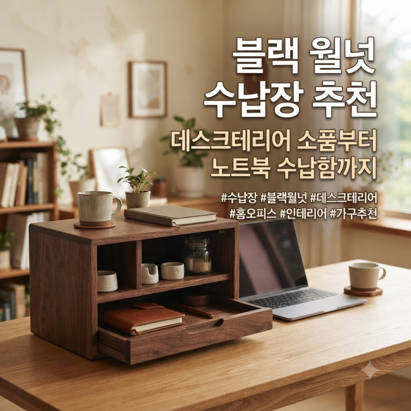 블랙월넛 수납장 추천 데스크테리어 소품함부터 로청 보관함까지