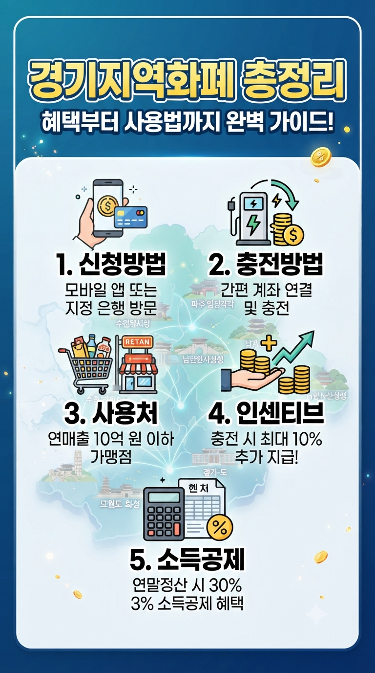 경기지역화폐 총정리｜신청방법·충전방법·사용처·인센티브·소득공제까지 쉽게 알아보기