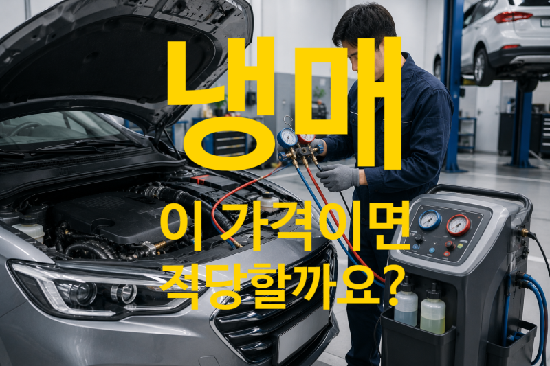 자동차 에어컨 냉매 충전 비용, 얼마가 적당할까?