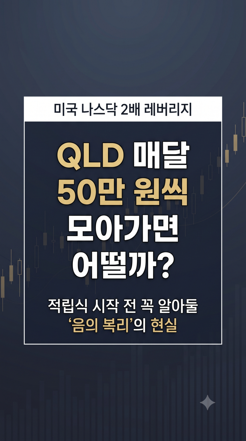 QLD 매달 50만 원씩 모아가면 어떨까? 장기 적립식 투자 전 꼭 따져볼 점