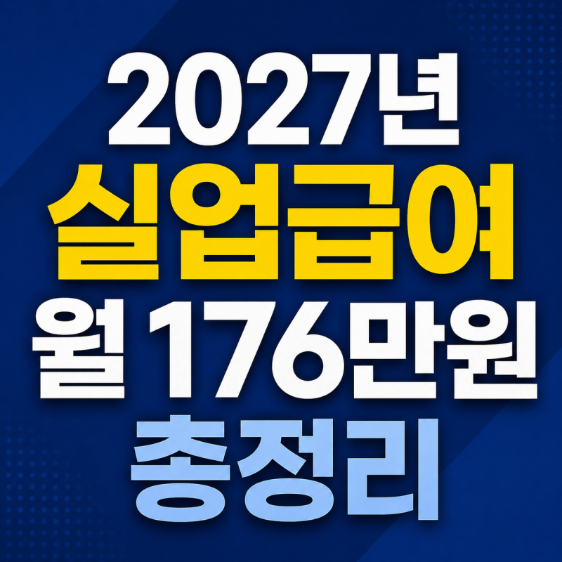 2027년 실업급여 176만원 | 개정, 개편,금액, 조건, 기간, 상한액, 하한액