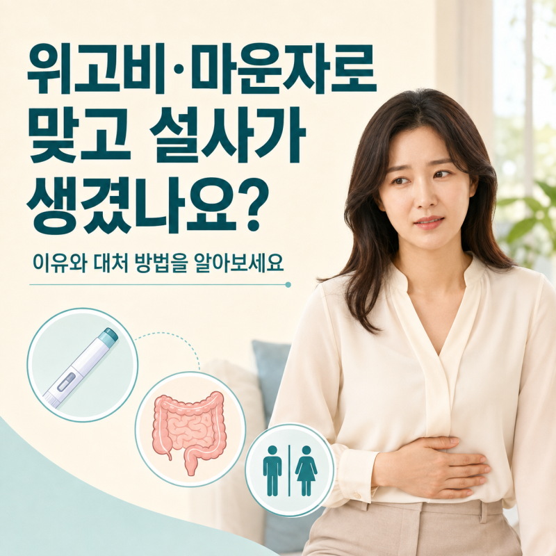 (안양 미래연세의원) 위고비 · 마운자로 를 맞으면 왜 설사를 할까요? GLP-1 주사와 장 증상의 ....