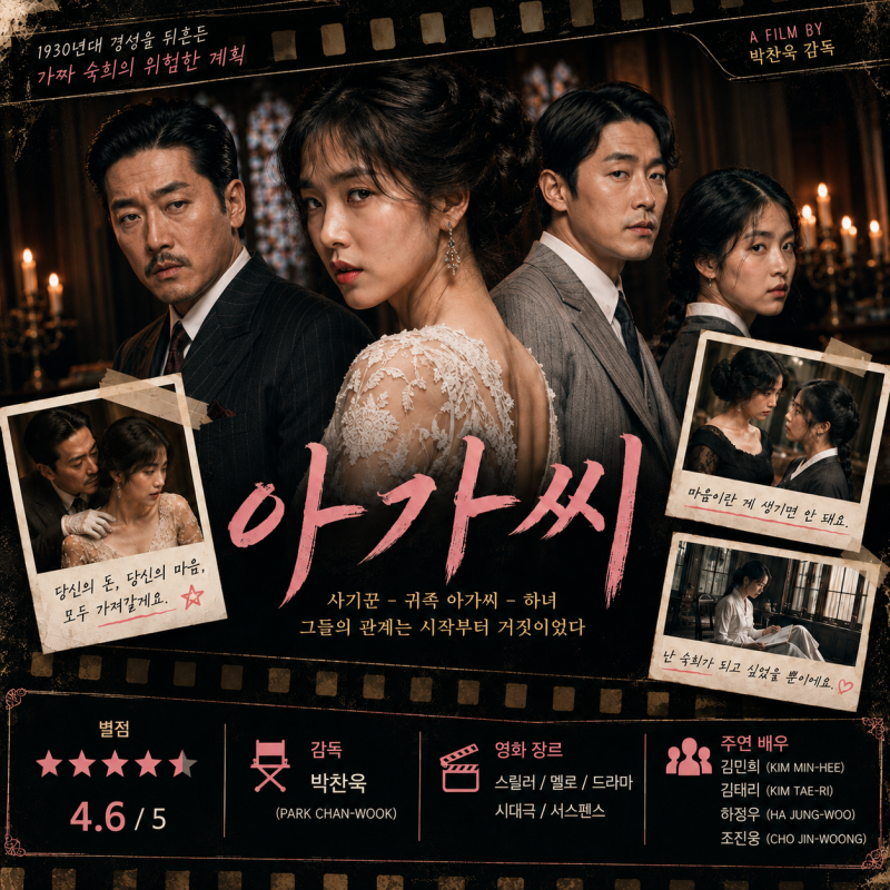 아가씨 줄거리 · 비하인드 총정리 - 박찬욱이 그려낸 가장 파격적인 해방의 서사