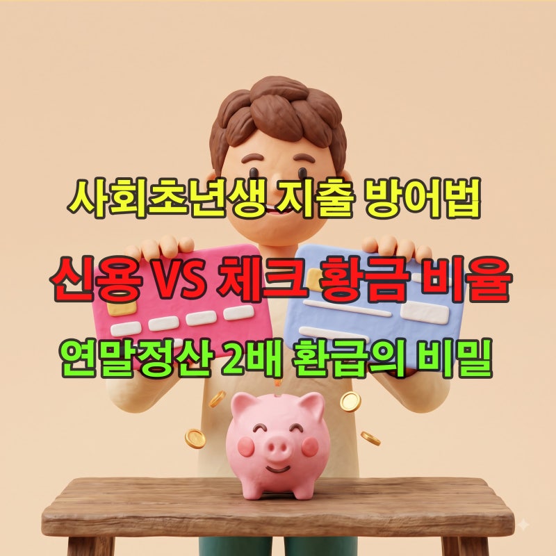 신용카드 체크카드 소득공제 황금비율 가이드! 20대 재테크 필수 코스 총급여 25% 문턱 계산기